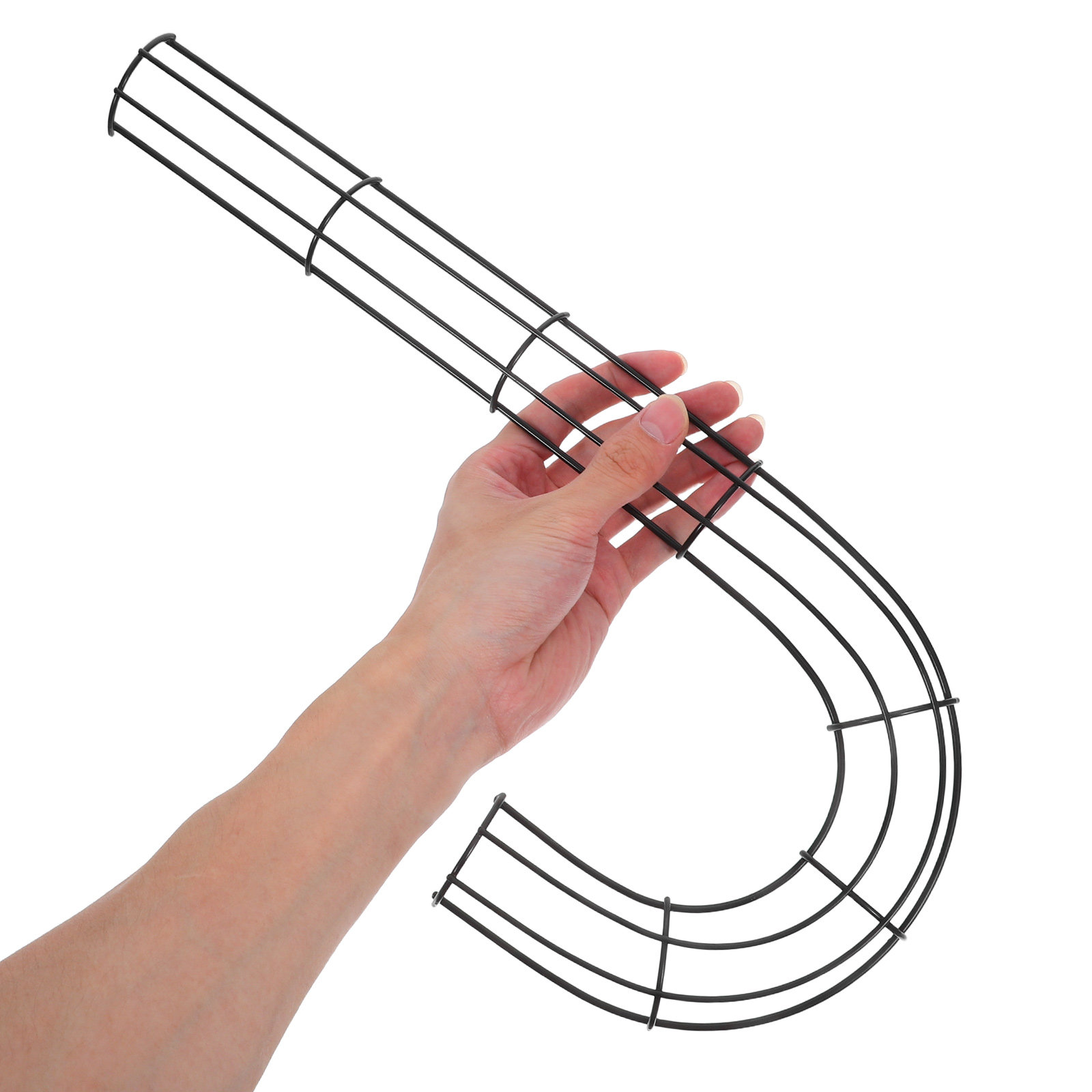 Wreath Form Wire - 2個入り クリスマス J字型 リースフレーム 金属ワイヤーフレーム キャンディケイン