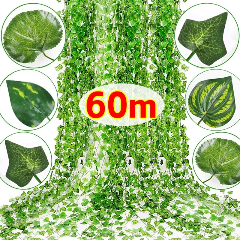 Preserved Moss Sheet - 人工グリーンアイビーリーフラタンクリーパーリーフバインハンギングガーランドDIYフェイクフラワープラント、ガーデンウェディングパーティーホームデコレーション用