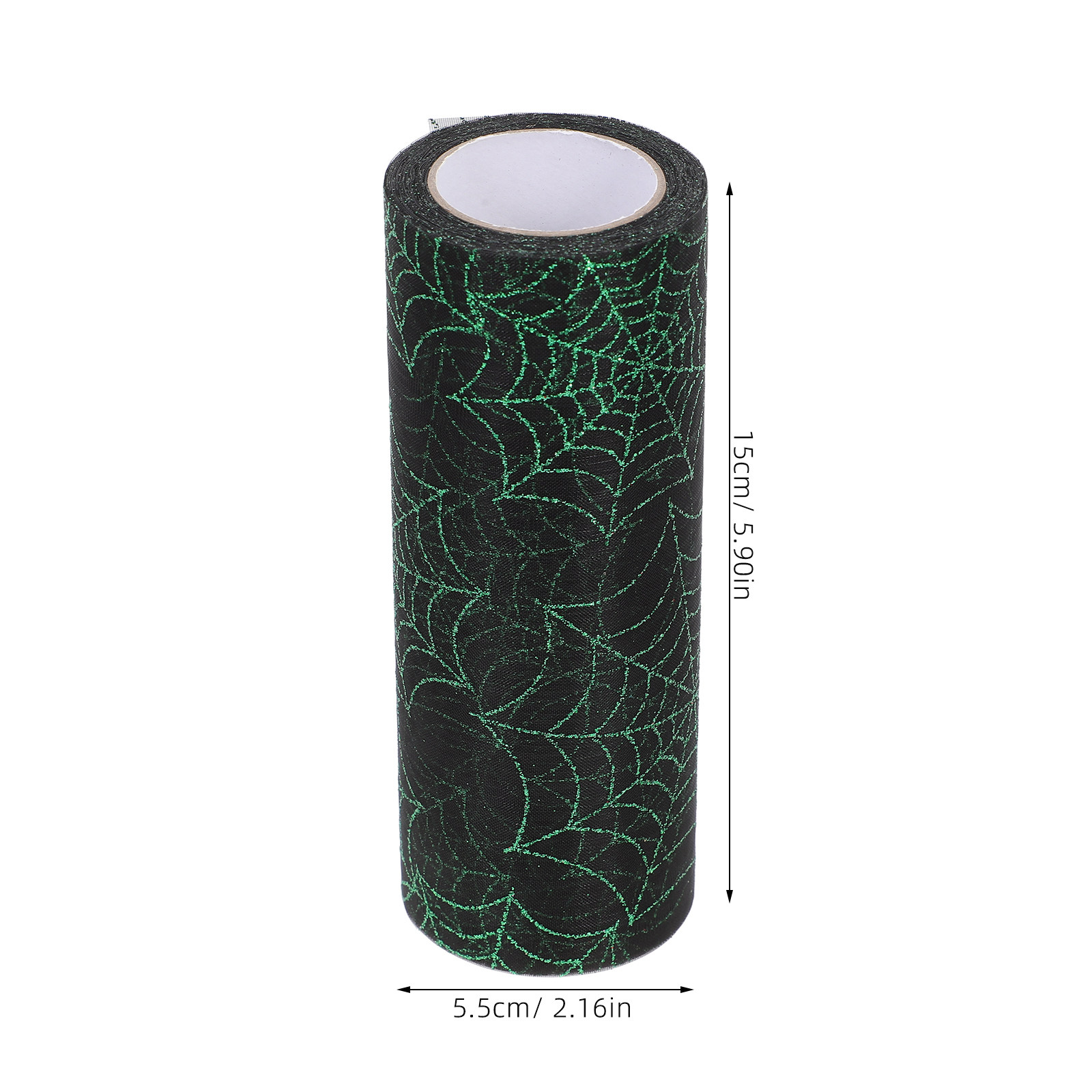 ハロウィーンの蜘蛛の巣模様のオーガンザリボン、メッシュ生地ロ - Ribbon Organza Roll のレビューと価格