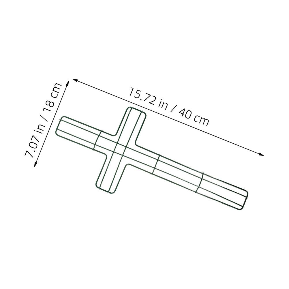 5個入り、十字架模様のワイヤーフレーム。DIY用のイースター - Wreath Form Wire のレビューと価格