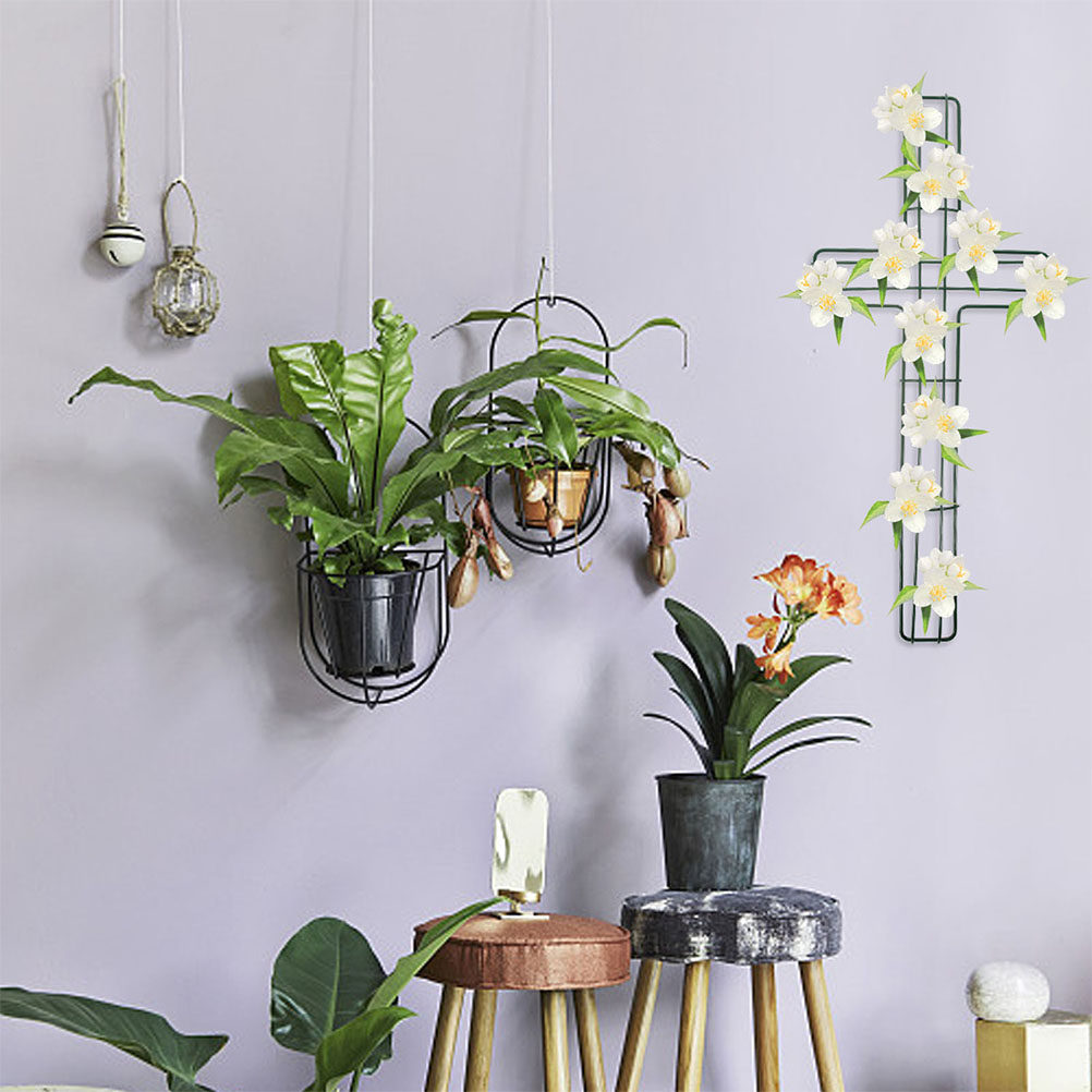 5個入り、十字架模様のワイヤーフレーム。DIY用のイースター - Wreath Form Wire のレビューと価格