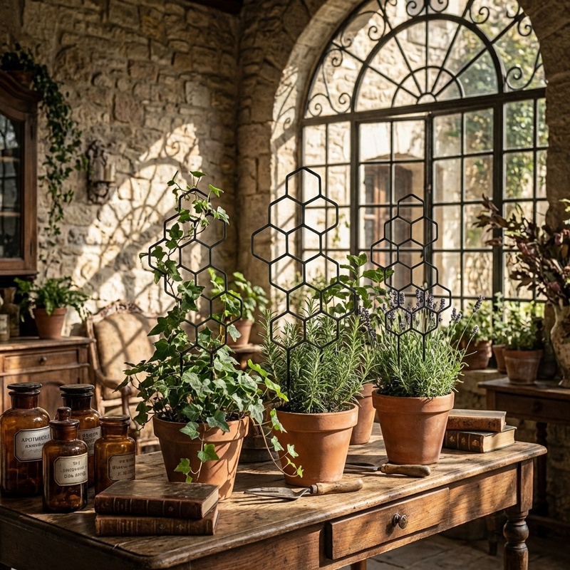 2個入り ハニカム型植物用トレリス 鉢植えのつる性植物用サポ - Florist Supp のレビューと価格