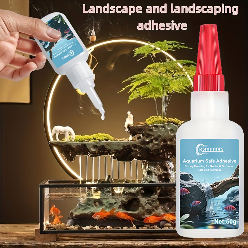 水槽用接着剤、速乾性モスと水草用接着剤、石、流木、水生植物、 - Preserved Moss Sheet のレビューと価格