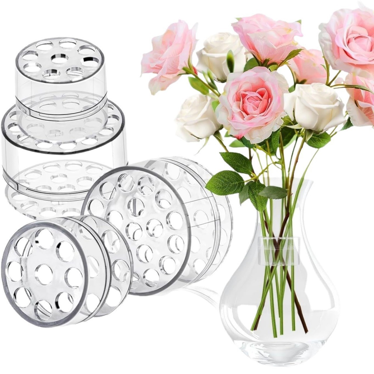 スパイラル型の生花用茎ホルダー、花瓶用スパイラル茎ホルダー、 - Florist Supp のレビューと価格