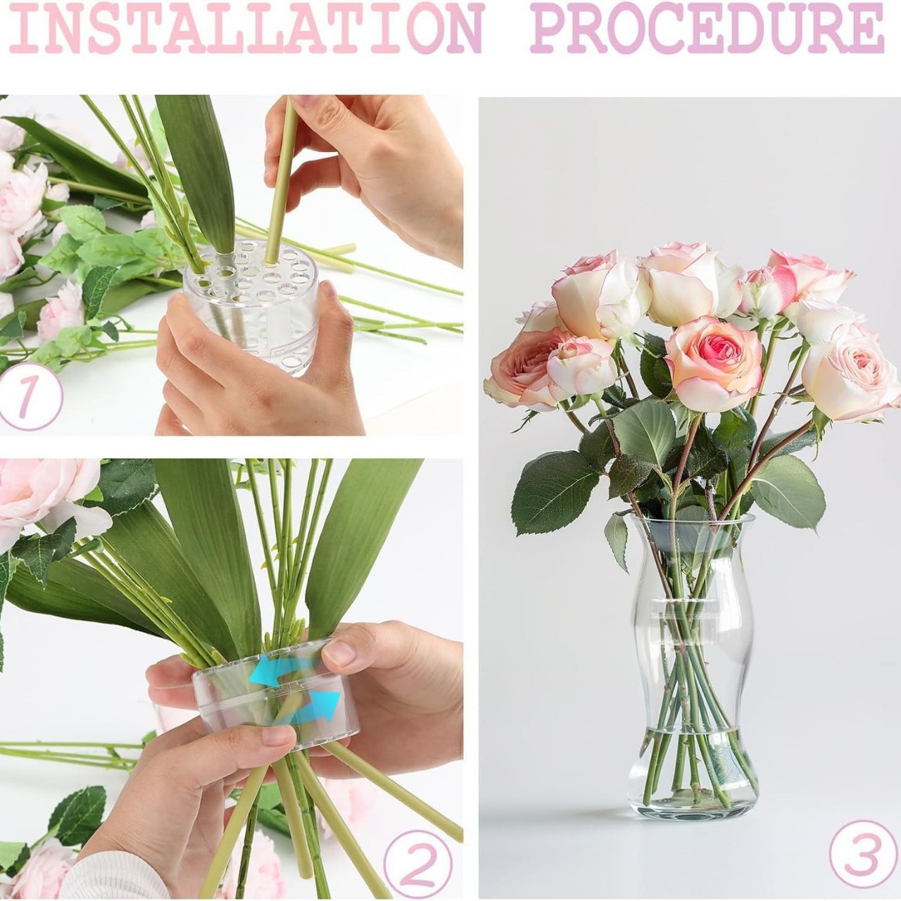 スパイラル型の生花用茎ホルダー、花瓶用スパイラル茎ホルダー、 - Florist Supp のレビューと価格