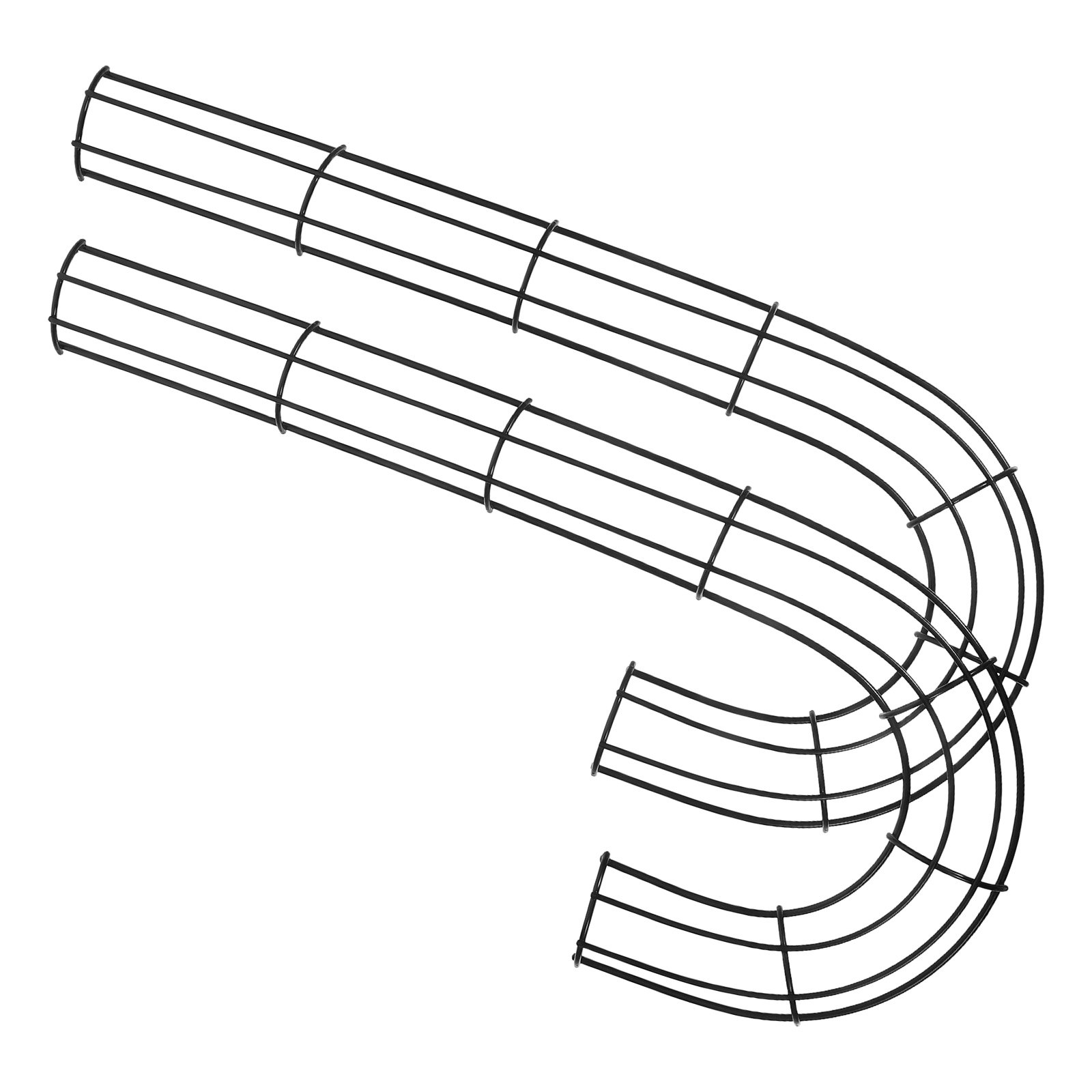 クリスマス用J字型リース型枠2個。丈夫な鉄製で、キャンディケ - Wreath Form Wire のレビューと価格
