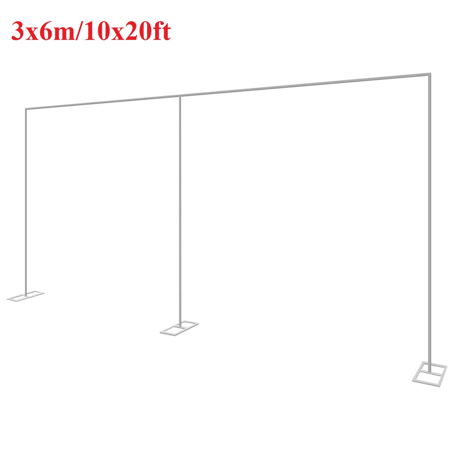 3x6m/10x20ft メタルウェディングアーチスタンド高 - Florist Supp のレビューと価格