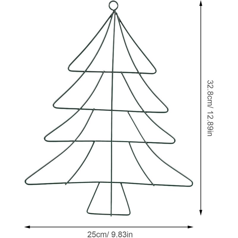 クリスマスツリー型の金属製リースフレーム、ワイヤー製リース台 - Wreath Form Wire のレビューと価格